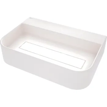 Granīta virsmas izlietne ar pārplūdes vāciņu Deante Arnika, алебастр CQA_AU6S