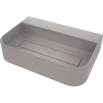 Granīta virsmas izlietne ar pārplūdes vāciņu Deante Arnika,pelēks металлический CQA_SU6S