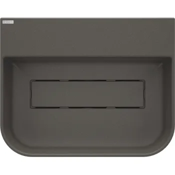 Granīta virsmas izlietne ar pārplūdes vāciņu Deante Arnika, металлический antracīts CQA_TU5S