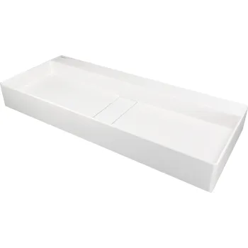 Granīta virsmas izlietne ar pārplūdes vāciņu Deante Blur, алебастр CQB_AU8S