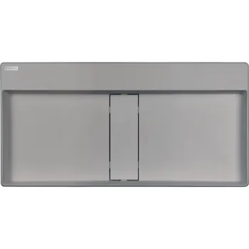 Granīta virsmas izlietne ar pārplūdes vāciņu Deante Blur,pelēks металлический CQB_SU8S