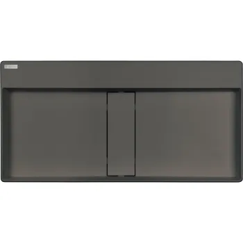 Granīta virsmas izlietne ar pārplūdes vāciņu Deante Blur, металлический antracīts CQB_TU8S