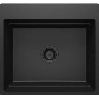 Virtuves izlietne Deante MAGNETIC Granīta 560x520x220mm, GRAPHITE METALLIC Melna