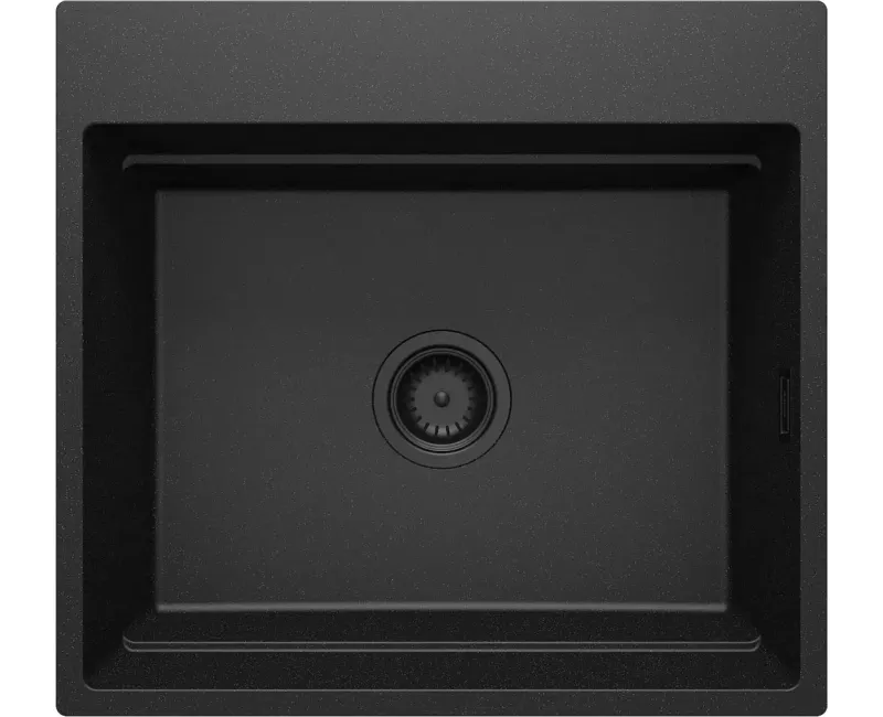 Virtuves izlietne Deante MAGNETIC Granīta 560x520x220mm, GRAPHITE METALLIC Melna