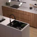 Virtuves izlietne Deante MAGNETIC Granīta 690x500x205mm NERO GRANITE Melna