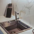 Virtuves izlietne Deante MAGNETIC Granīta 640x500x205mm ANTHRACITE METALIC GRANITE