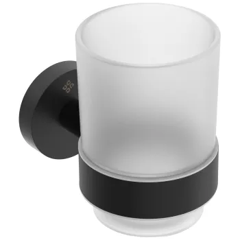 Glāze stiprināma pie sienas Deante Jasmin, melns ADJ_N911