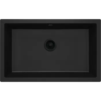 Granīta izlietne, pie sienas stiprināma Deante Corda, melns ZQA_N10D