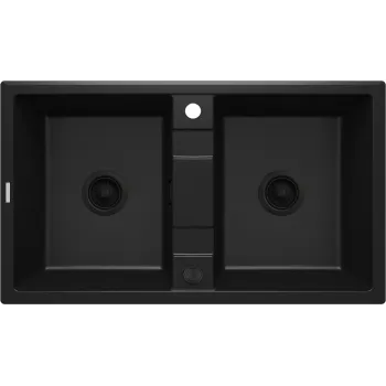 Granīta izlietne Deante Eridan, melns ZQE_N203