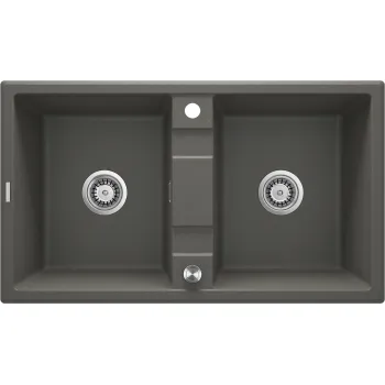 Granīta izlietne Deante Eridan,metālisks antracīts ZQE_T203