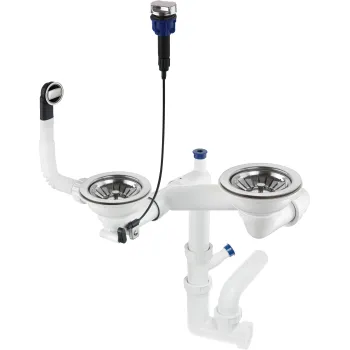 Sifons granīta izlietnēm Deante Space-Saver, tērauds ZXY_9973