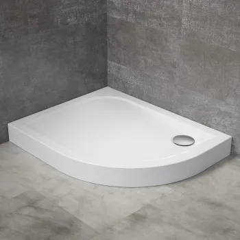 Radaway Asimetrisks dušas paliktnis DELOS E Compact 100x80cm L