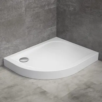 Radaway Asimetrisks dušas paliktnis DELOS E Compact 100x80cm R