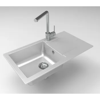 Aquasanita ECOTEK 200 Virtuves izlietne 780x435 mm, pelēka matēta Aquasanita ECOTEK 200 Virtuves izlietne 780x435 mm, pelēka matēta