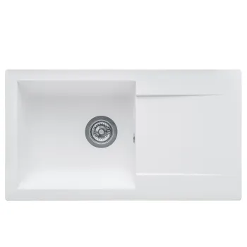 Aquasanita ECOTEK 200 Virtuves izlietne 780x435 mm, balta matēta Aquasanita ECOTEK 200 Virtuves izlietne 780x435 mm, balta matēta