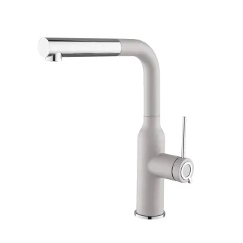 Aquasanita Supra Virtuves izlietnes granīta jaucējkrāns ar izvelkamu izteku, argent Aquasanita Supra Virtuves izlietnes granīta jaucējkrāns ar izvelkamu izteku, argent