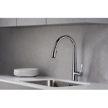 BLUE WATER STABILI Virtuves jaucējkrāns ar izvelkamu izteku, hroms