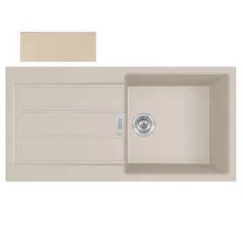 FRANKE Tectonite Virtuves izlietne SIRIUS 100x51 cm, S2D 611-100, bēšīga FRANKE Tectonite Virtuves izlietne SIRIUS 100x51 cm, S2D 611-100, bēšīga