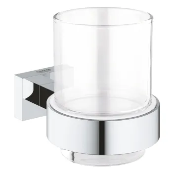 Grohe Essentials Cube Glāzes turētājs, hroms