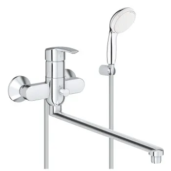Vannas / Dušas maisītājs Grohe Multiform ar garo izvadu un Tempesta Duo dušu, hroms