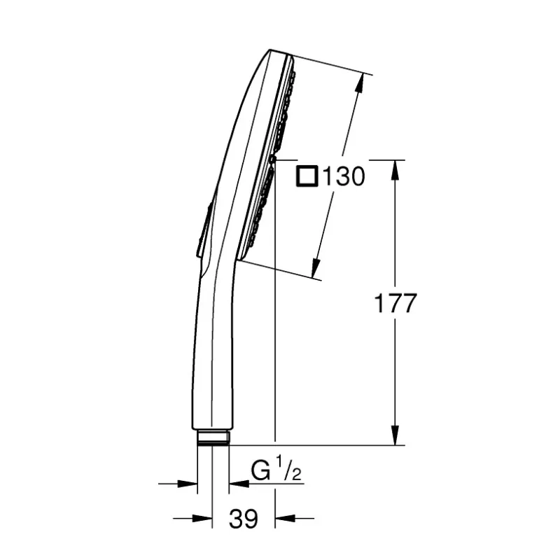 Grohe Rokas duša Rainshower SmartActive Cube 130 III, 26550000