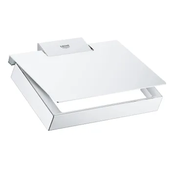 Grohe Selection Cube Tualetes papīra turētājs ar pārsegu, hroms