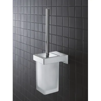 Grohe Selection Cube Tualetes birste ar turētāju, Hromēts