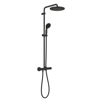 Dušas sistēma Grohe Vitalio Start System 250 ar termostatu, Melna 266772430 Dušas sistēma Grohe Vitalio Start System 250 ar termostatu, Melna 266772430