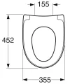 Gustavsberg Nautic WC Soft Close QR poda vāks, 9M26S136