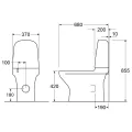 Gustavsberg Estetic 8300 WC ar soft Close vāku GB1183002S0231G5231G
