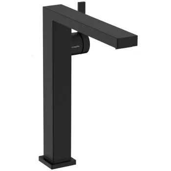 Hansgrohe Tecturis E 240 Izlietnes jaucējkrāns ar push-open noteces aizvaru, melns matēts