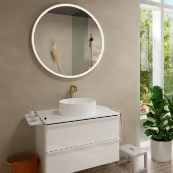 Hansgrohe Tecturis S 240 Izlietnes jaucējkrāns ar push-open noteces aizvaru, matēta bronza