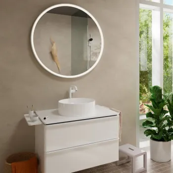 Vannas istabas izlietnes maisītājs Hansgrohe Tecturis S 240 bez noteces aizvaru, balts matēts