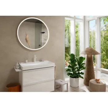Vannas istabas izlietnes maisītājs Hansgrohe Tecturis S 110 ar pop-up noteces aizvaru, balts matēts