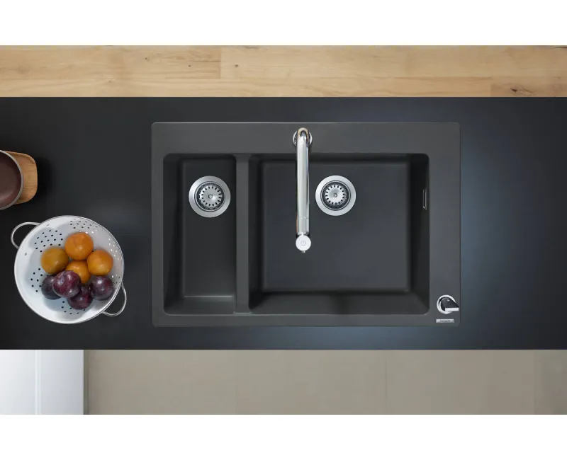 Hansgrohe S510-F635 Virtuves izlietne 77x51cm, graphite black