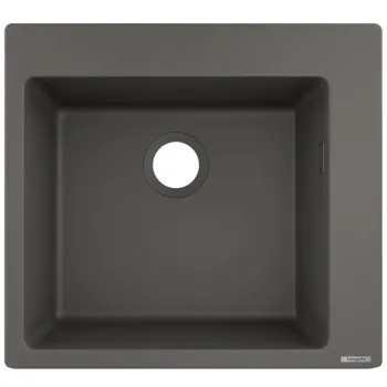 Hansgrohe S510-F450 Virtuves izlietne 56x51cm, stone grey