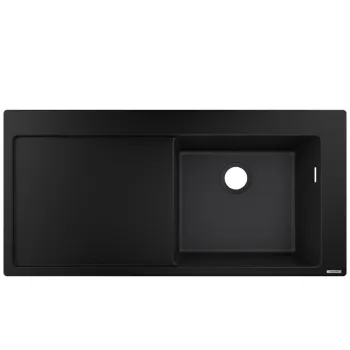 Hansgrohe S514-F450 Virtuves izlietne 105x51cm, graphite black L
