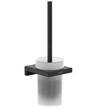 Tualetes birste Hansgrohe AddStoris, matēta melna