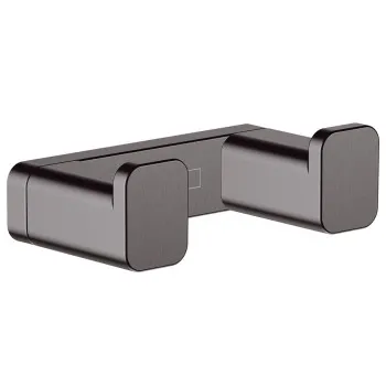 Vannas istabas āķis Hansgrohe AddStoris, dubultais brushed black chrome