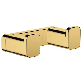Drēbju pakaramais āķis Hansgrohe AddStoris, Dubultais pulēts zelts 41755990 Drēbju pakaramais āķis Hansgrohe AddStoris, Dubultais pulēts zelts 41755990