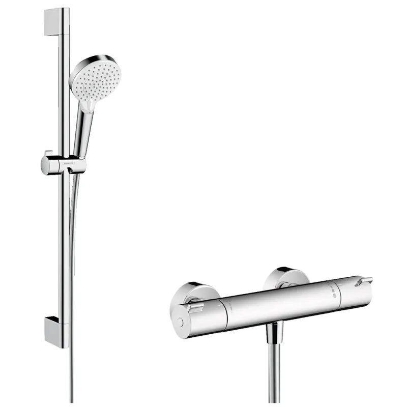 Hansgrohe Ecostat 1001CL Dušas termostata jaucējkrāns + Crometta Vario duša, HG27812400