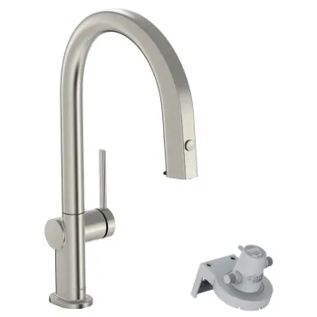 Hansgrohe  Virtuves Jaucējkrāns Aqittura M91 ar filtrēšanas sistēmu 210, ar izvelkamu izteku, sBox,76826800