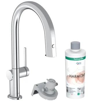 Virtuves Izlietnes maisītājs Hansgrohe Aqittura M91 FilterSystem 210,  ar izvelkamu galvu, hroms + sBox