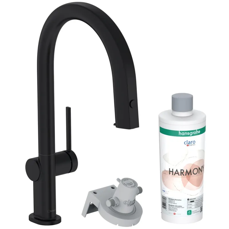 Hansgrohe  Virtuves Jaucējkrāns Aqittura M91 ar filtrēšanas sistēmu 210, ar izvelkamu izteku + sBox,76800670