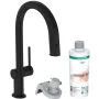 Virtuves Izlietnes maisītājs Hansgrohe Aqittura M91 FilterSystem 210,  ar izvelkamu galvu, matēts melns + sBox