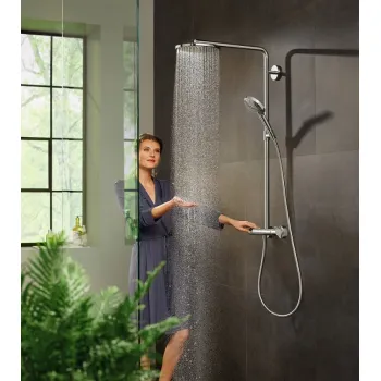 Dušas sistēma Hansgrohe Raindance Select S 240 1jet P/Raindance Select S 120 3jet P, ar termostatu Hromēta
