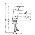 Hansgrohe Logis 70 Izlietnes jaucējkrāns, hroms 71071000