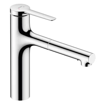 Virtuves Izlietnes maisītājs Hansgrohe Zesis M33-160 2jet, ar izvelkamu galvu, hroms