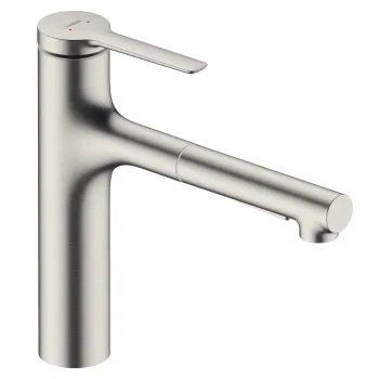 Virtuves Izlietnes maisītājs Hansgrohe Zesis M33-160 2jet, ar izvelkamu galvu, stainless steel optic