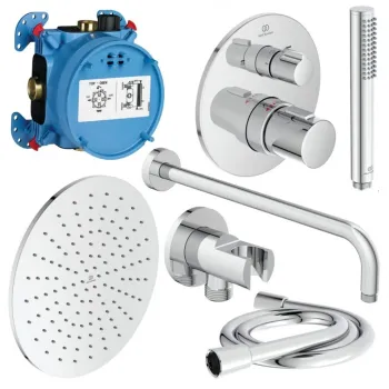 Ideal Standard Ceratherm T100 Iebūvējamā termostata dušas sistēma, A7573AA Ideal Standard Ceratherm T100 Iebūvējamā termostata dušas sistēma, A7573AA